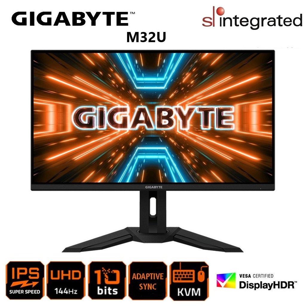 Gigabyte M32U 32" 4K UHD IPS 144HZ 1MS VESA HDR400 Gaming Monitor