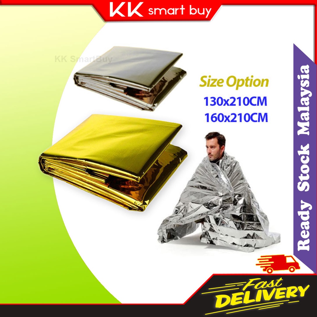 RHINO Emergency Blanket Space Blanket Emergency Mylar Thermal
