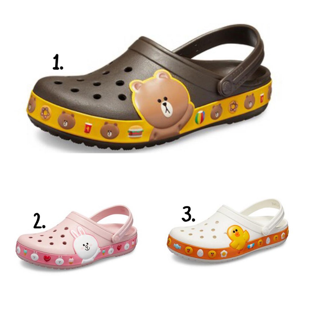 crocband line friends clog