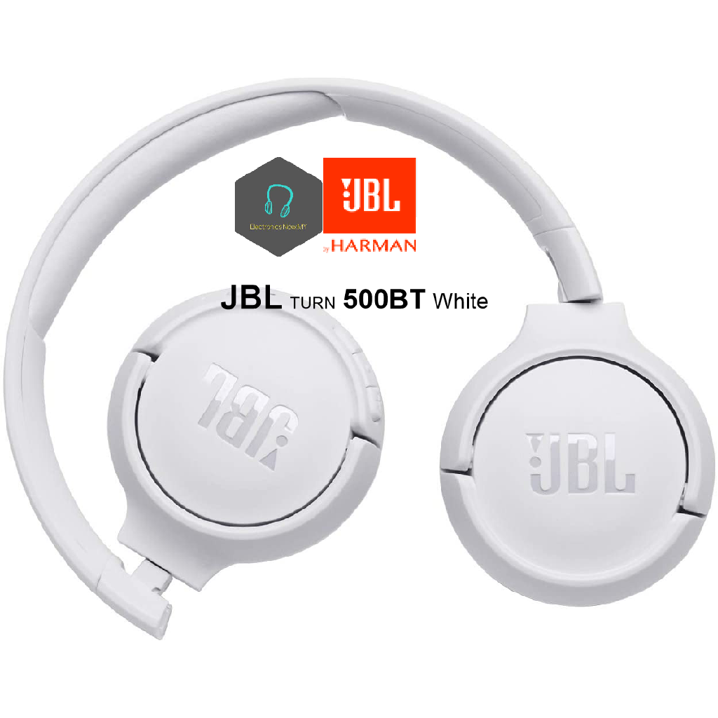 Jbl Tune 500bt Wireless On Ear Headphones White Shopee Malaysia