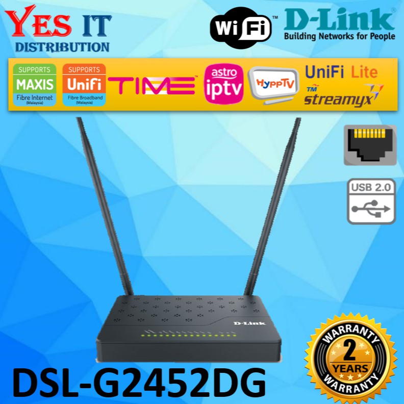 D-LINK DSL-G2452DG DUAL BAND WIRELESS AC1200 VDSL2 / ADSL2 ...