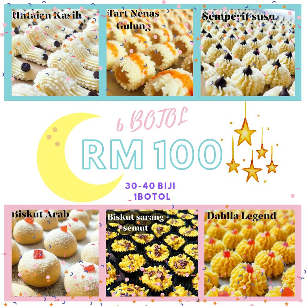 BISKUT RAYA VIRAL 2021 ( 6 BOTOL RM100 )  Shopee Malaysia