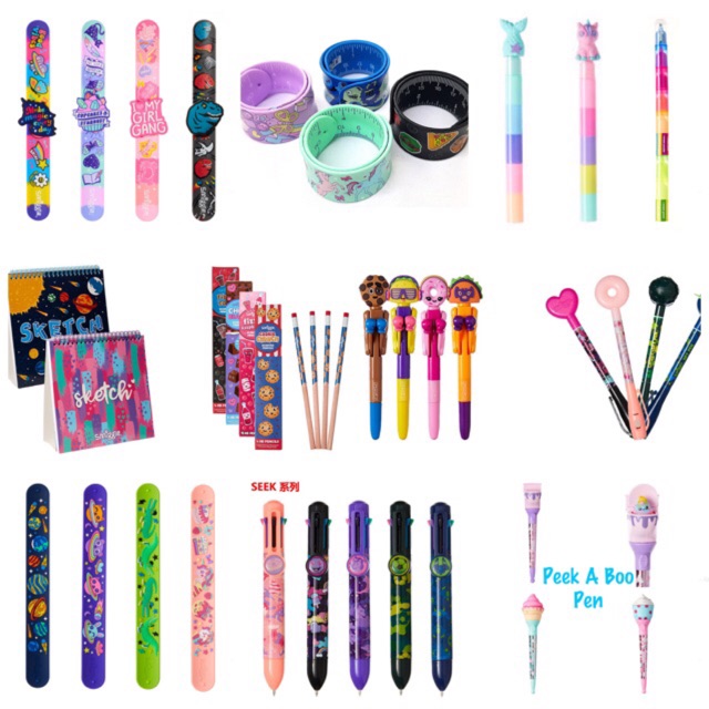 Smiggle stationary spy marker pen/party pop/scented pencil Shopee