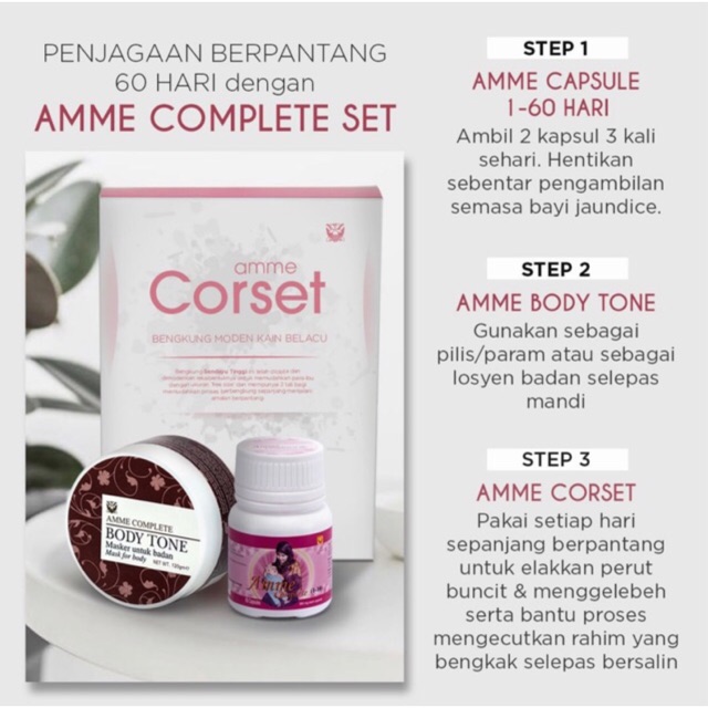 Set Bersalin Sendayu Tinggi Sophie Mackay