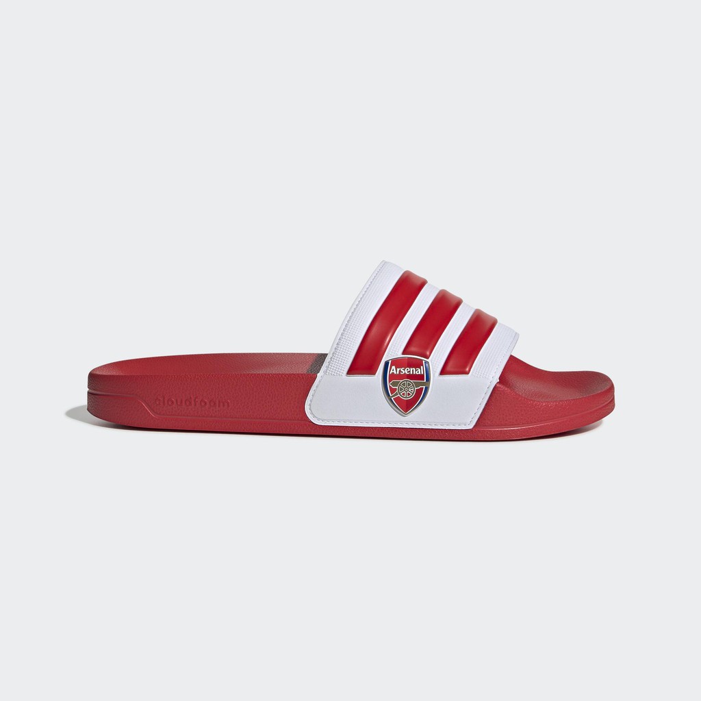 adidas slippers red and white