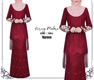  PLUS SIZE FREE SIZE KURUNG  MODEN  BAJU  KURUNG  DINNER 