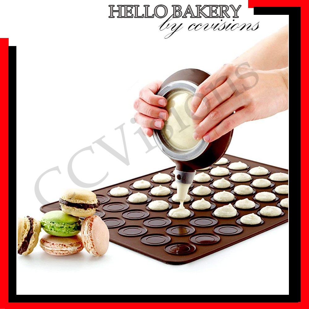 Buy 30 48 Cavity Silicone Macaroon Mat Macaron Brownies Cookies Mould Sheet Mold Oven Baking Pelapik Acuan Hole 0046 Seetracker Malaysia