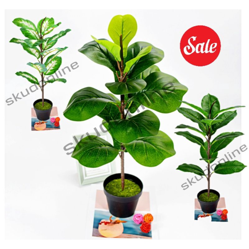 Artificial Green Plant Simulation Piano Leaf Banyan Traveler Banana Decoration