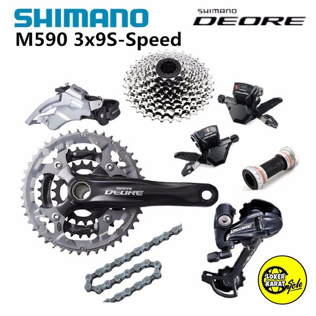 shimano xt 3x9 groupset