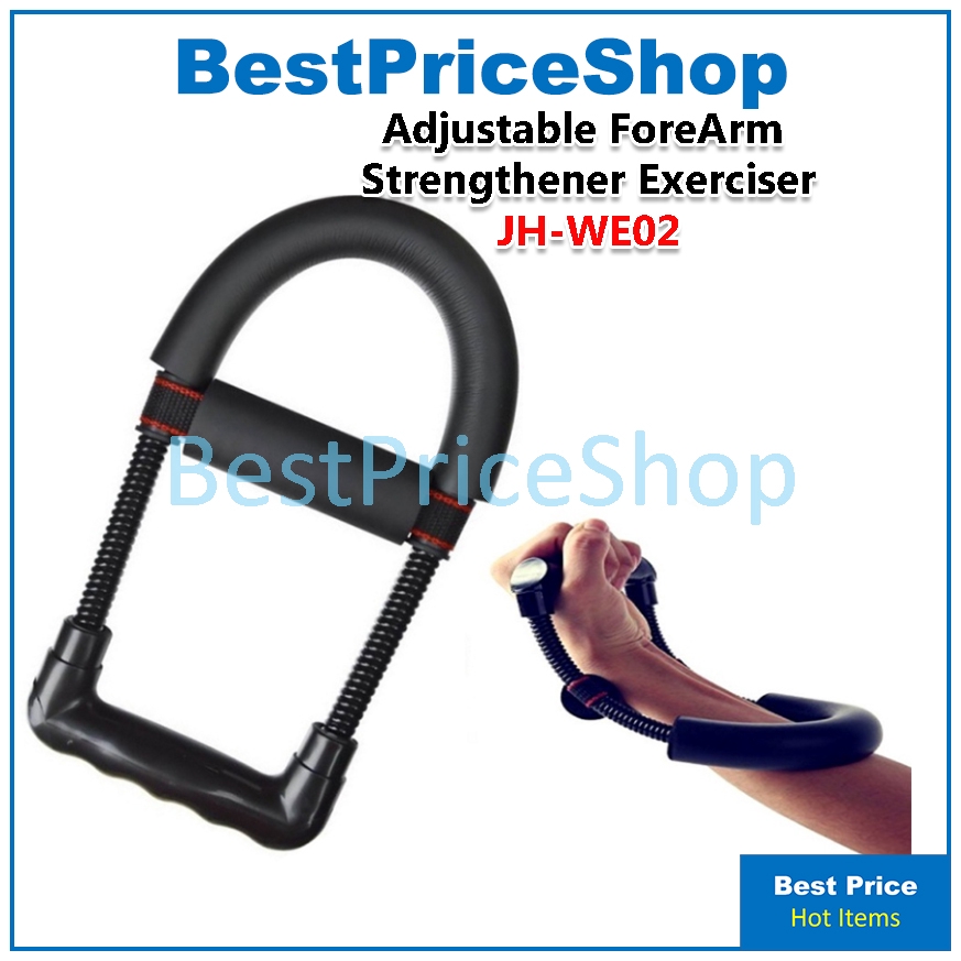 BPS Adjustable Forearm Power Strengthener Hand Grip Wrist Muscle ...