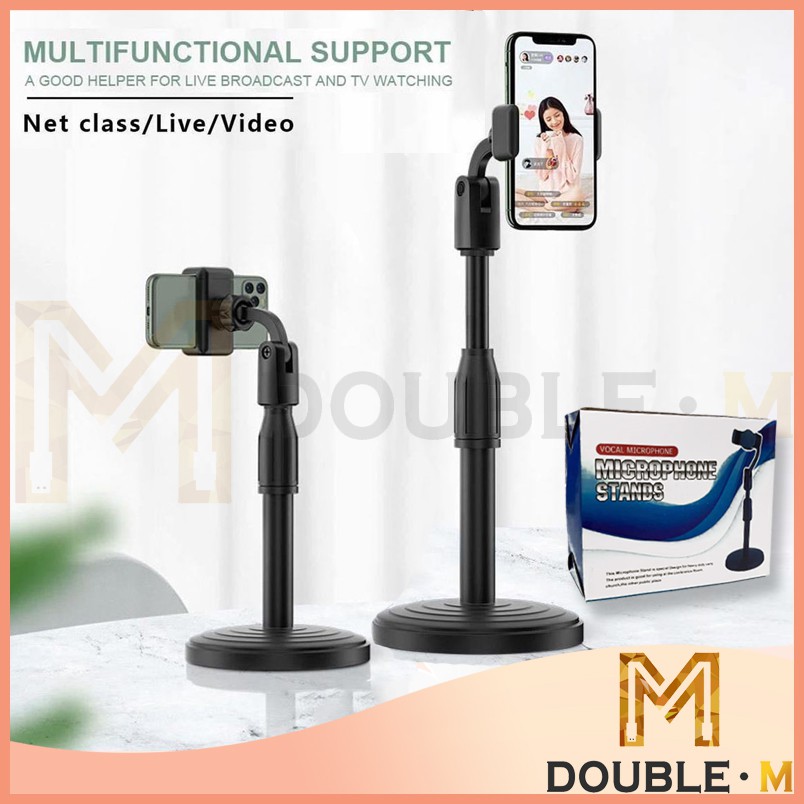 Microphone / Mobile Phone Stand / Adjustable Desktop Table Phone Stand / Smart Phone Holder