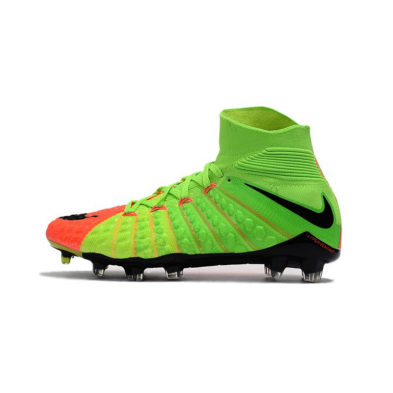 nike hypervenom green orange