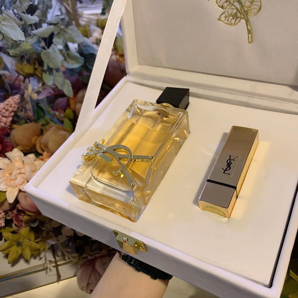 Ysl Libre Edp Perfume 50 Ml + Lipstick With Gift Box | Shopee Malaysia