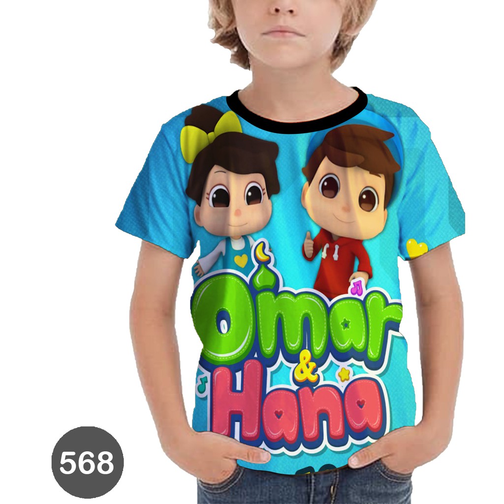 Omar And Hana T Shirts Omar And Hana Children S Series Cartoon T Shirts 568 Shopee Malaysia