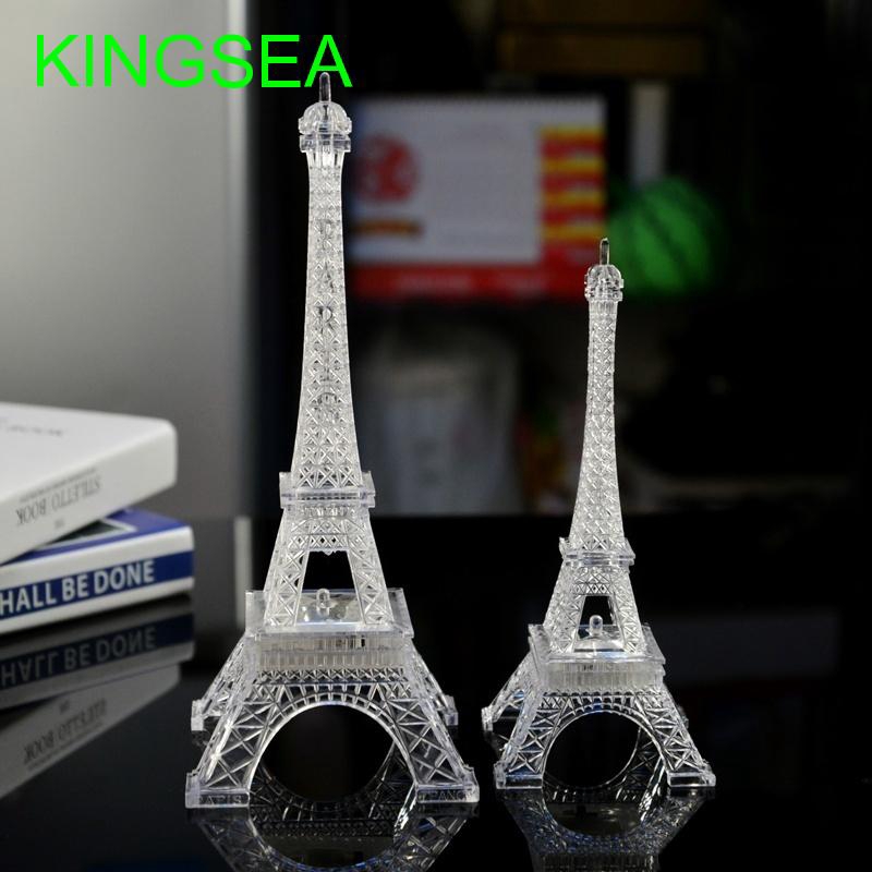 Wedding Decorations Table Colorful Night Light Eiffel Tower Led