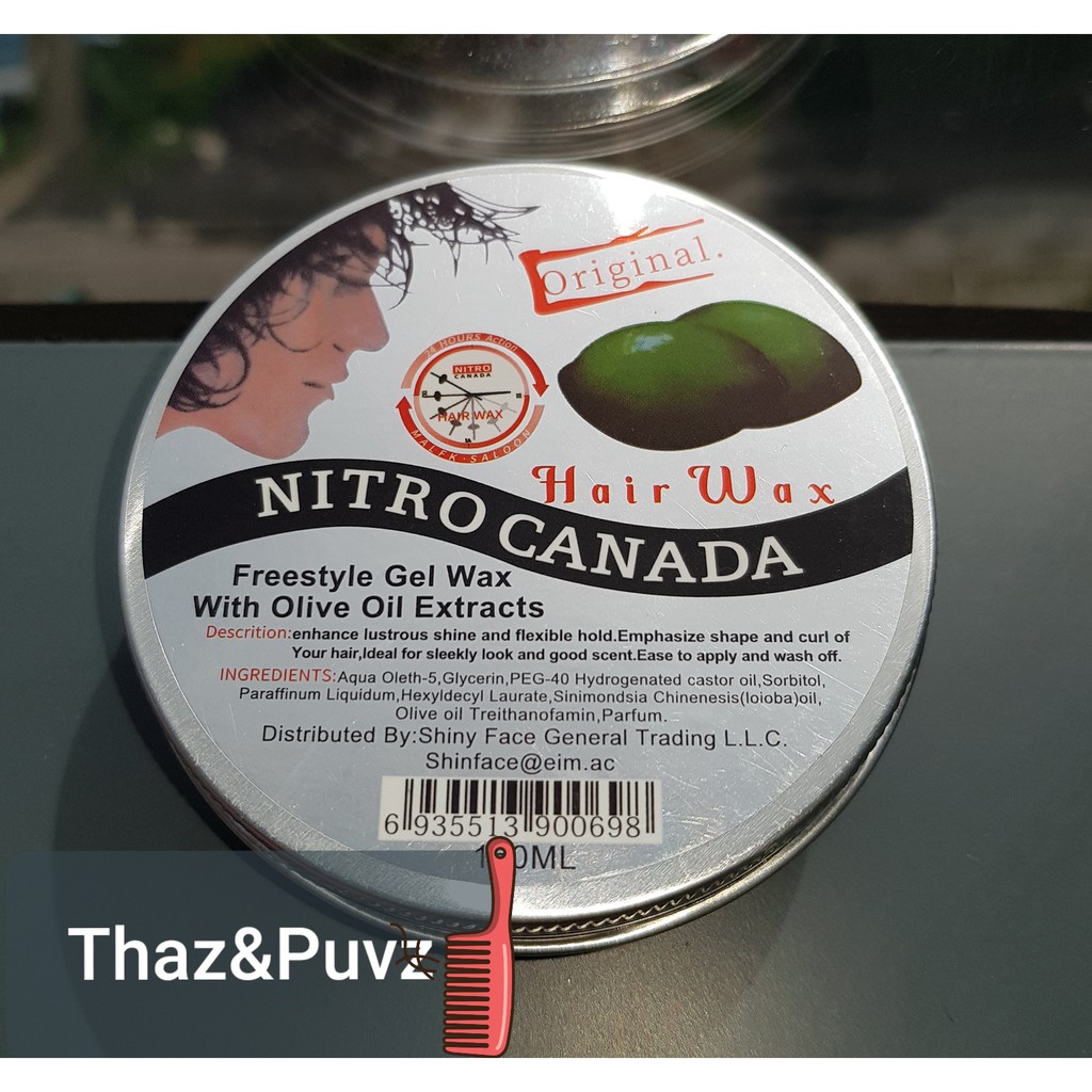 Natural Plant Oil Extracts Nitro Canada Hair Pomade Wax Original