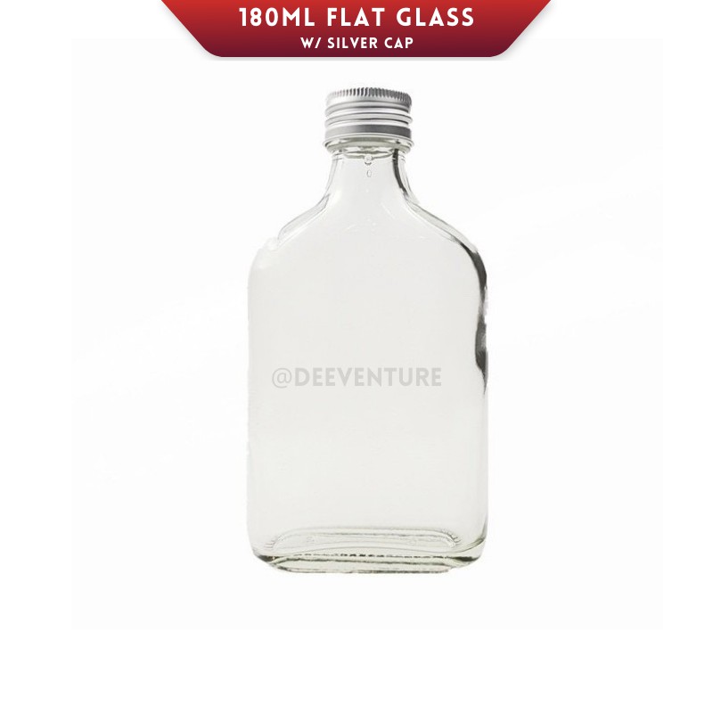 Download Buy 180ml Clear Glass Bottle W Aluminum Silver Cap Flat Glass Bottle For Cold Brew Coffee Etc Botol Tonik Silver Cap Seetracker Malaysia
