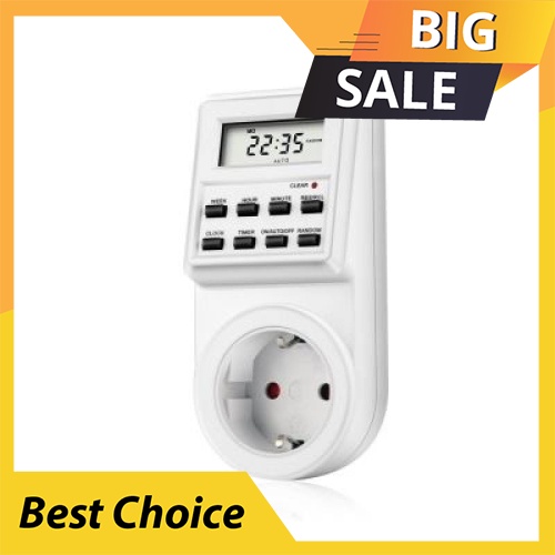 BEST SELLER TM03 Digital Timer Socket Plug-in Style Large LCD Display ...