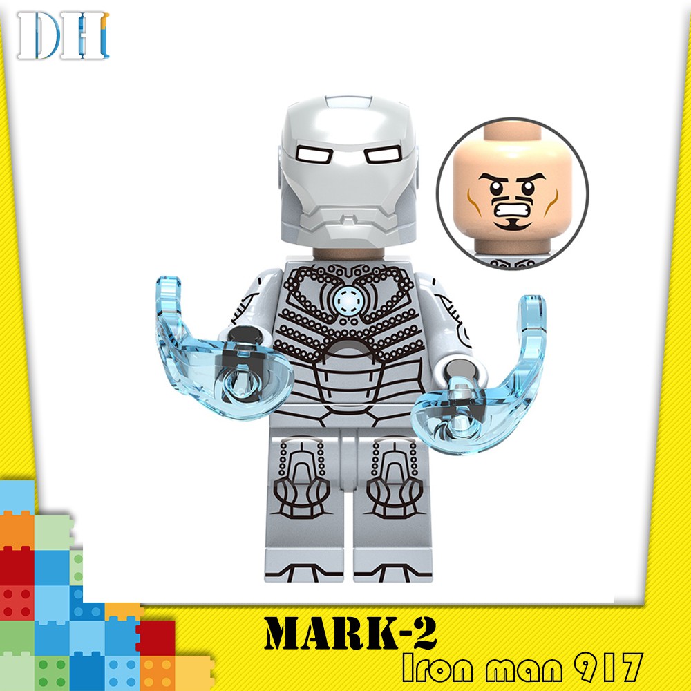 lego iron man mark 2 mini figure