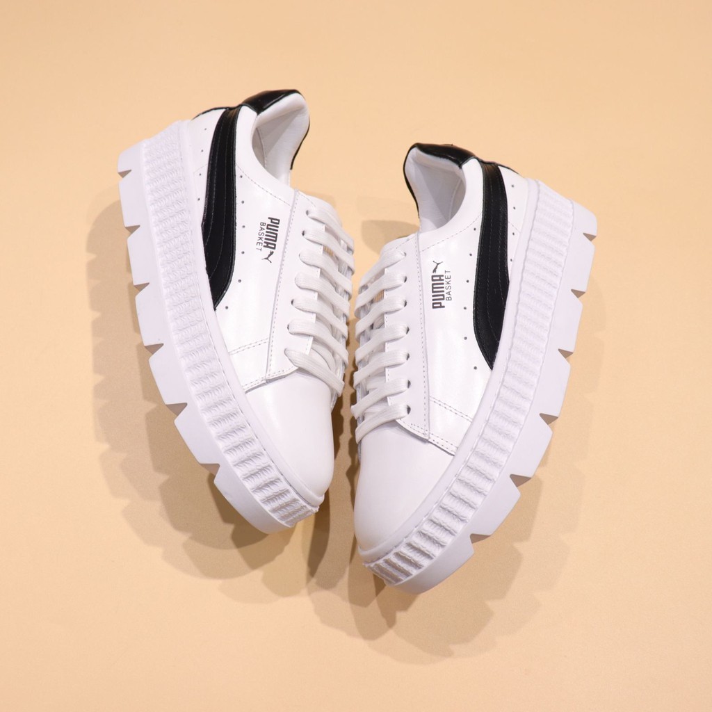 puma fenty creeper white black