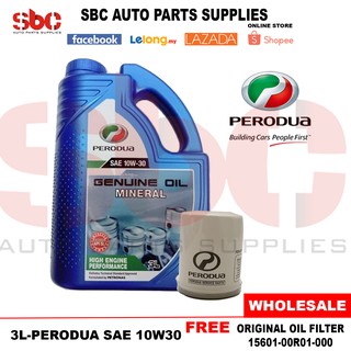 Original Perodua Mineral Engine Oil 10W30 Kancil Viva 