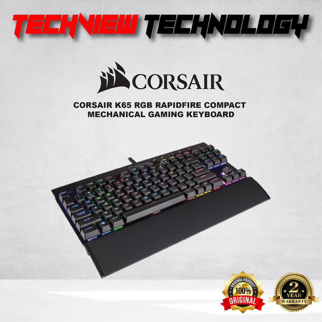 Corsair K65 Rgb Rapidfire Compact Mechanical Gaming Keyboard Mx Speed Shopee Malaysia