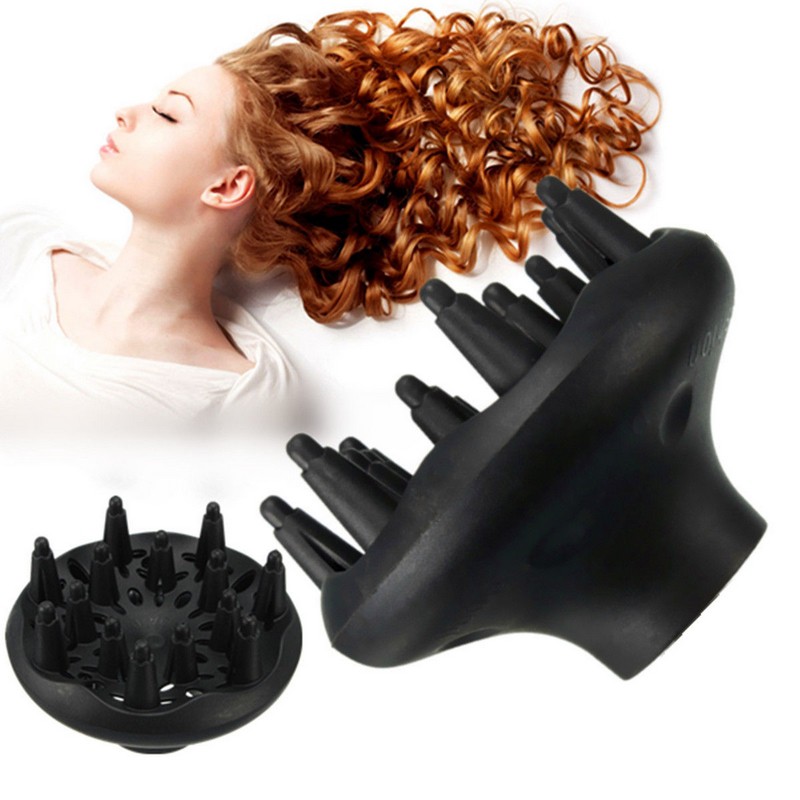 Pro Black Universal Blower Hairdressing Salon Curly Hair Dryer