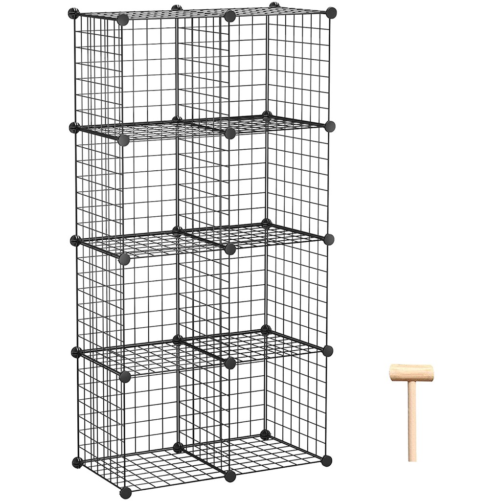 Kty Metal Cube Storage Cabinet Diy 8, Black Metal Cube Shelving Units