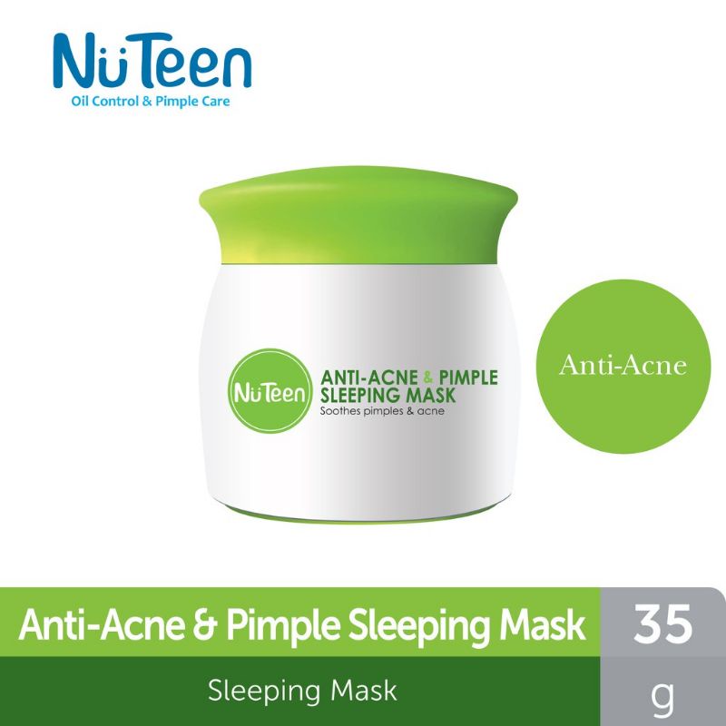 Nu Teen Acne & Pimples Away Sleeping Mask 35g Shopee Malaysia