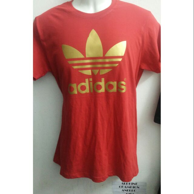 adidas t shirt with gold logo