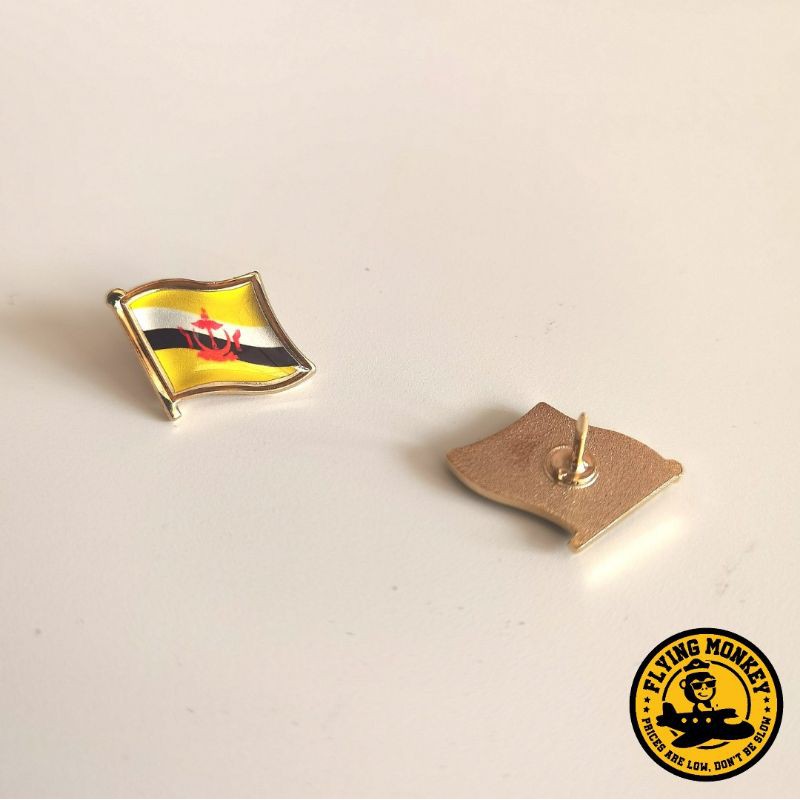 Brunei Country Flag Pin Badge collection Brunei Flag Shopee Malaysia