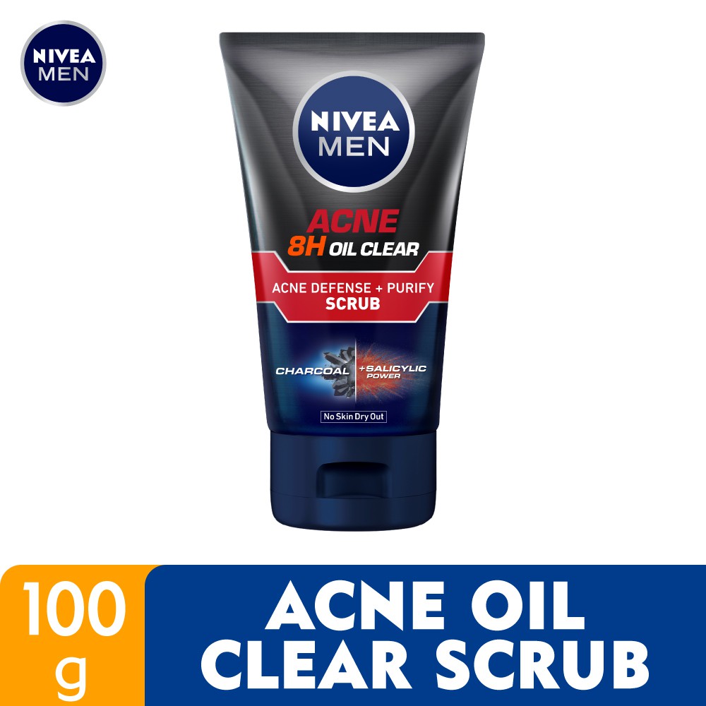 NIVEA Men Acne Oil Clear Scrub 100g | Shopee Malaysia