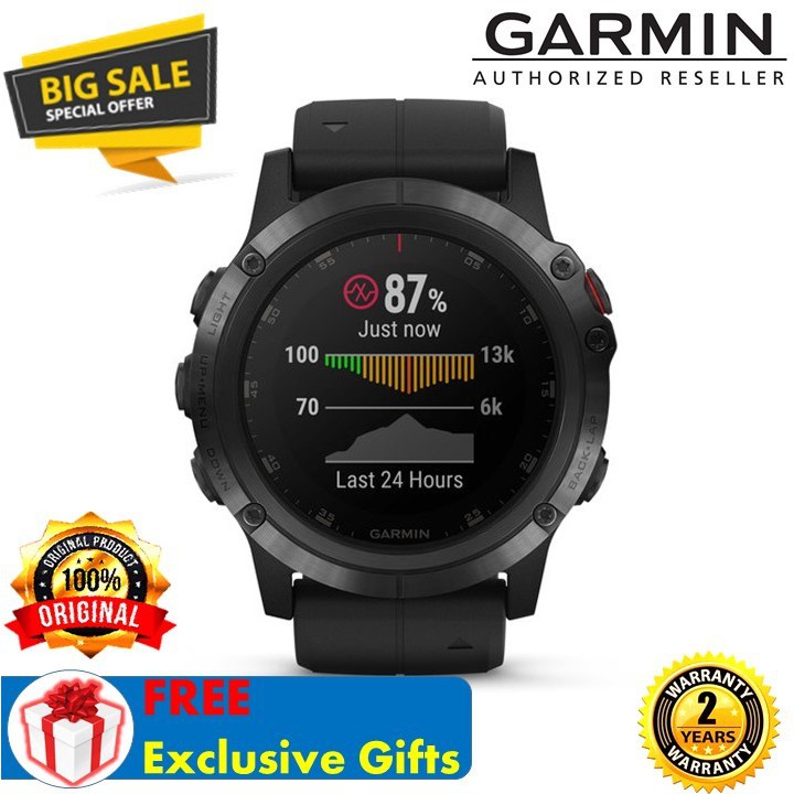 garmin fenix 5x plus sapphire specs
