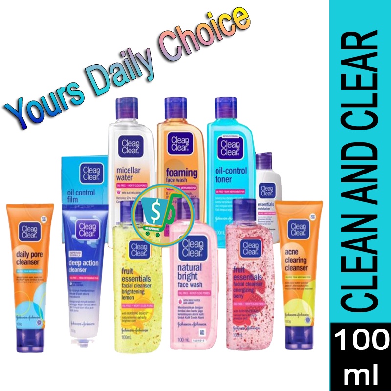 (EXP 20242025 )Clean and clear facewash /Oil Control Toner/Facial