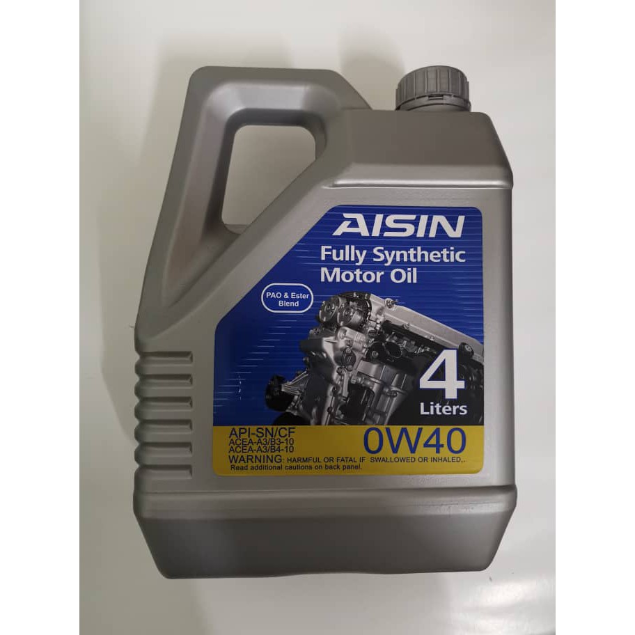 AISIN 0W40 PAO & ESTER FULLY SYNTHETIC ENGINE OIL 4L Shopee Malaysia