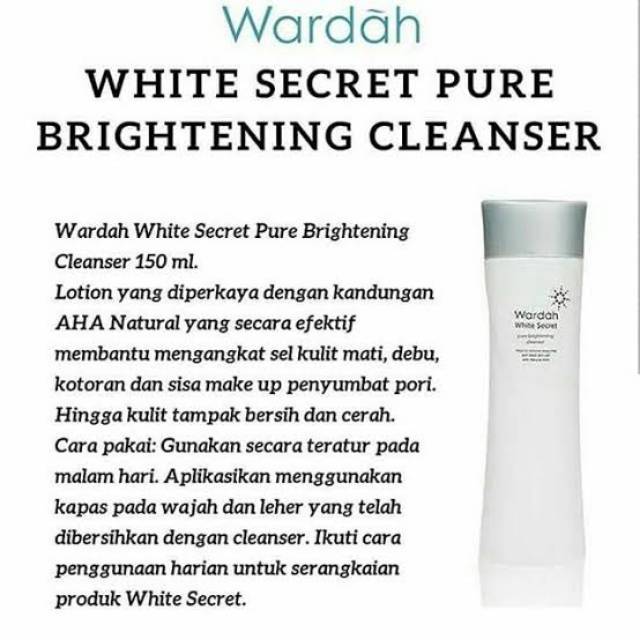 cleanser white secret