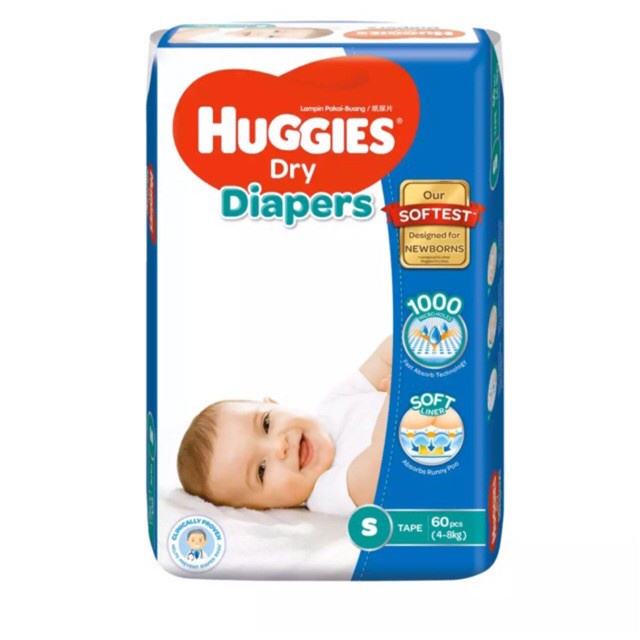 Huggies Dry Diaper Trial Pack | Shopee Malaysia