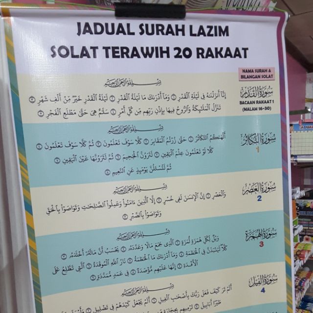 Tarawih 20 rakaat