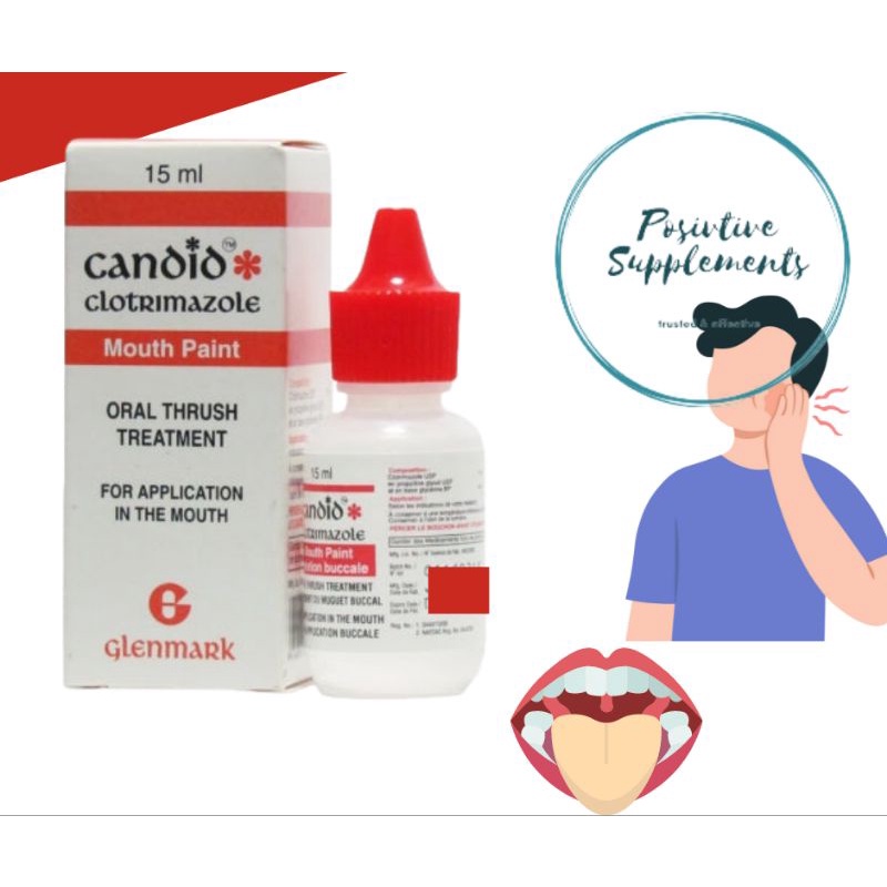 CANDID MOUTH PAINT CLOTRIMAZOLE 15ML ORAL THRUSH Shopee Malaysia