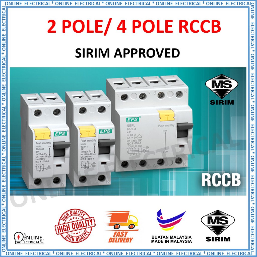 EPS ELCB (SIRIM Approved) | Shopee Malaysia