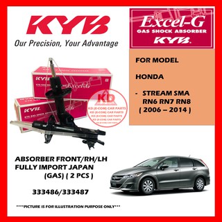 Kayaba Honda Stream 1 8 Sma Rn6 Rn7 Rn8 2006 2014 Front Rear Gas Kayaba Absorber 1 Set 4 Pcs Shopee Malaysia