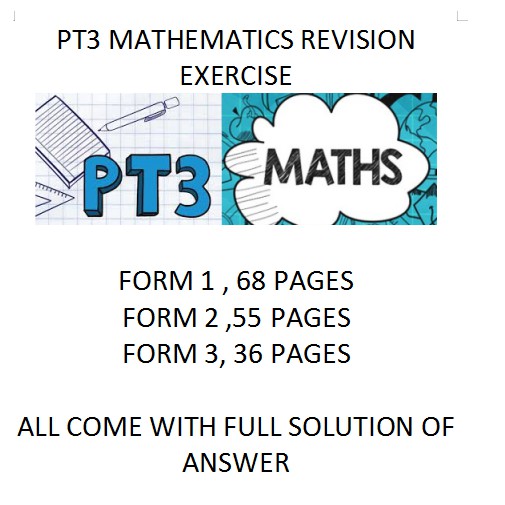 PT3 MATHEMATICS REVISION FORM1,2,3