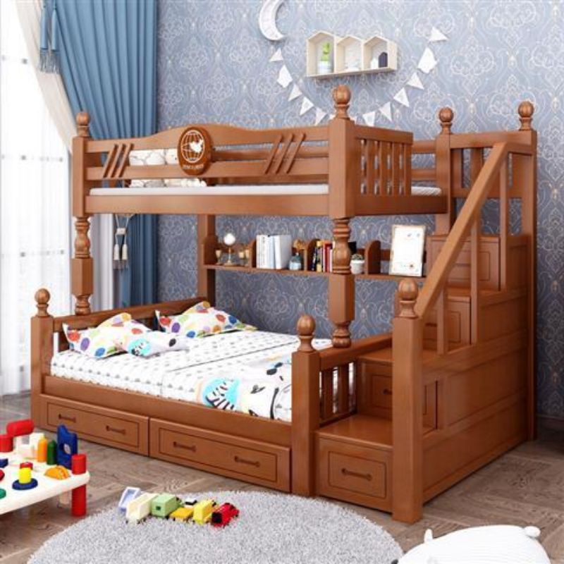 FREE SHIPPING Thick solid wood bunk bed bunk bed twolayer child bed bunk bed adult mother and