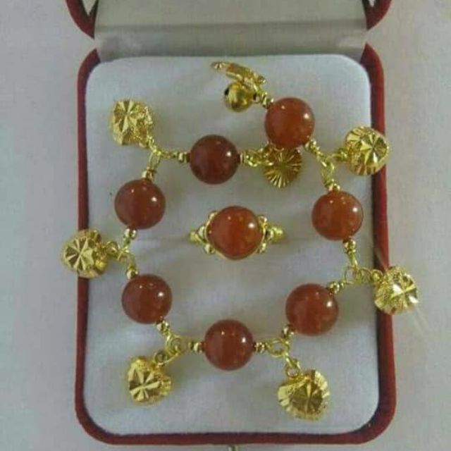  GELANG  TANGAN SET CINCIN BATU  JED  ORI IKAT SUASA JUNTAI 