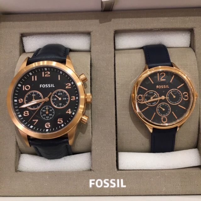 Fossil Watch Couple Set ? BQ2186SET | Shopee Malaysia
