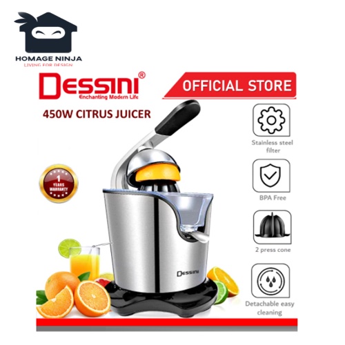 PROMOTION DESSINI ITALY Stainless Steel Electric Citrus Orange Juicer Squeezer Machine Juice Maker Extractor