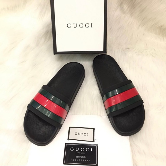Ready Stock GUCCI  Green n Red Strap Sandal  Shopee  Malaysia