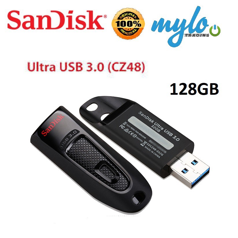 SanDisk CZ48 Ultra USB 3.0 130MB/s Flash Drive (128GB) | Shopee Malaysia