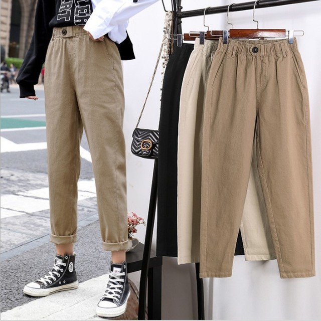 3xl Women Comfortable Casual Trousers Slack Pants Harem Pants