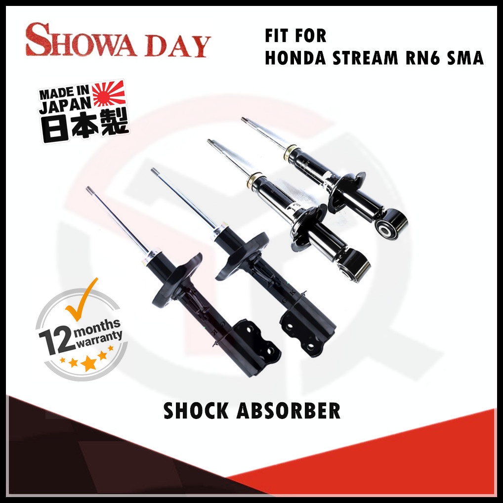 SHOWA DAY HONDA STREAM 1.8 RSZ RN6 SMA 2007-2014 FRONT REAR ABSORBER (2 ...